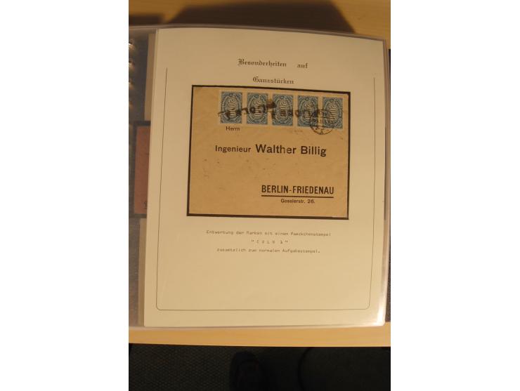 1900/86 (ca.), Sammlung Briefe und Karten mit vielen Besonderheiten und Schwerpunkt vor 1945, dabei gute Frankaturen, Portost
