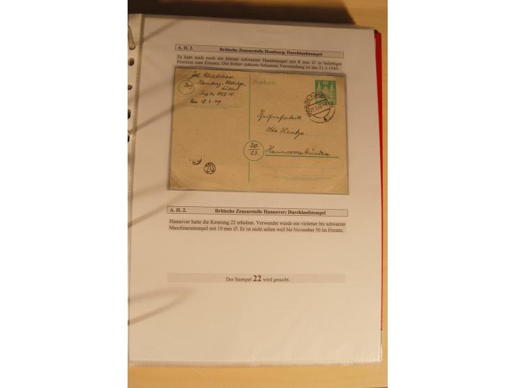 1948/52, Spezialsammlung Zensuren und Devisenkontrollen zur Bautenzeit mit 49 Briefen, dabei amerikanische Zensuren (Kriegsve