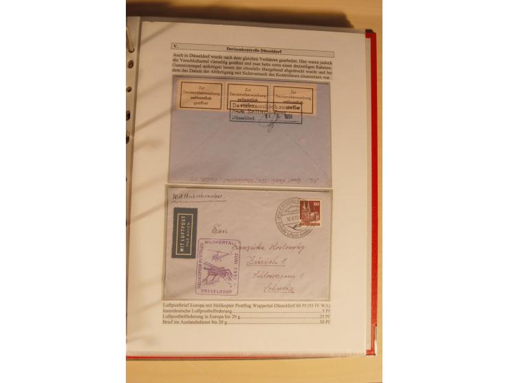 1948/52, Spezialsammlung Zensuren und Devisenkontrollen zur Bautenzeit mit 49 Briefen, dabei amerikanische Zensuren (Kriegsve