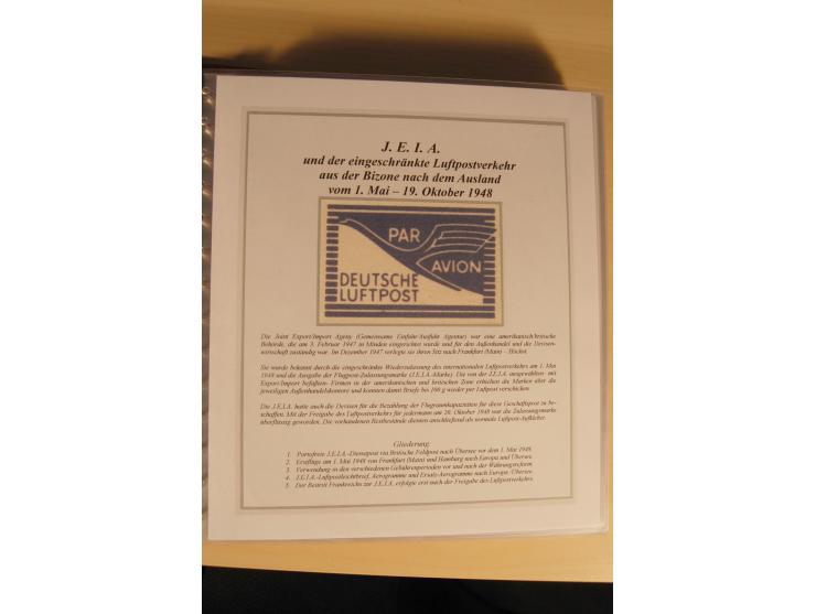1948, große, auch international hochbewertete Ausstellungssammlung in 4 Bänden und Ergänzungsbänden mit insgesamt ca. 160 Bri