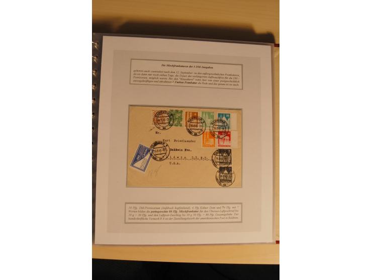 1948, große, auch international hochbewertete Ausstellungssammlung in 4 Bänden und Ergänzungsbänden mit insgesamt ca. 160 Bri