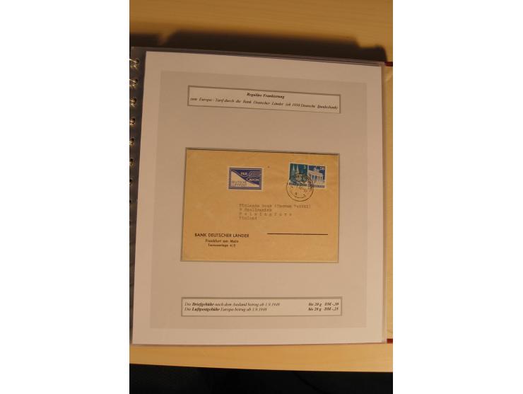 1948, große, auch international hochbewertete Ausstellungssammlung in 4 Bänden und Ergänzungsbänden mit insgesamt ca. 160 Bri
