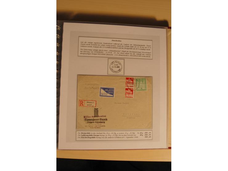 1948, große, auch international hochbewertete Ausstellungssammlung in 4 Bänden und Ergänzungsbänden mit insgesamt ca. 160 Bri