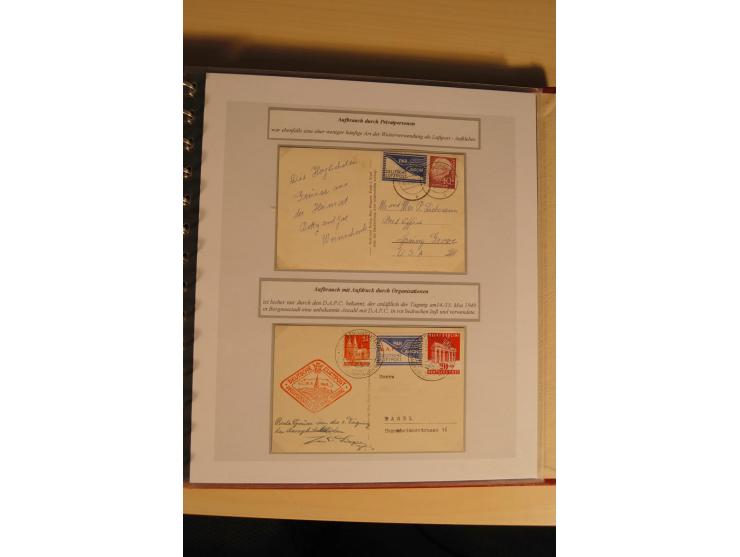 1948, große, auch international hochbewertete Ausstellungssammlung in 4 Bänden und Ergänzungsbänden mit insgesamt ca. 160 Bri