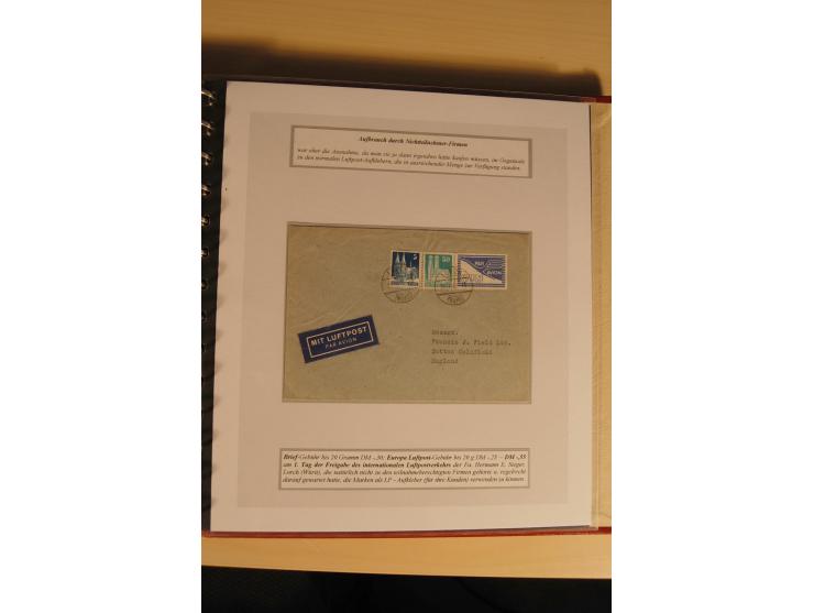 1948, große, auch international hochbewertete Ausstellungssammlung in 4 Bänden und Ergänzungsbänden mit insgesamt ca. 160 Bri