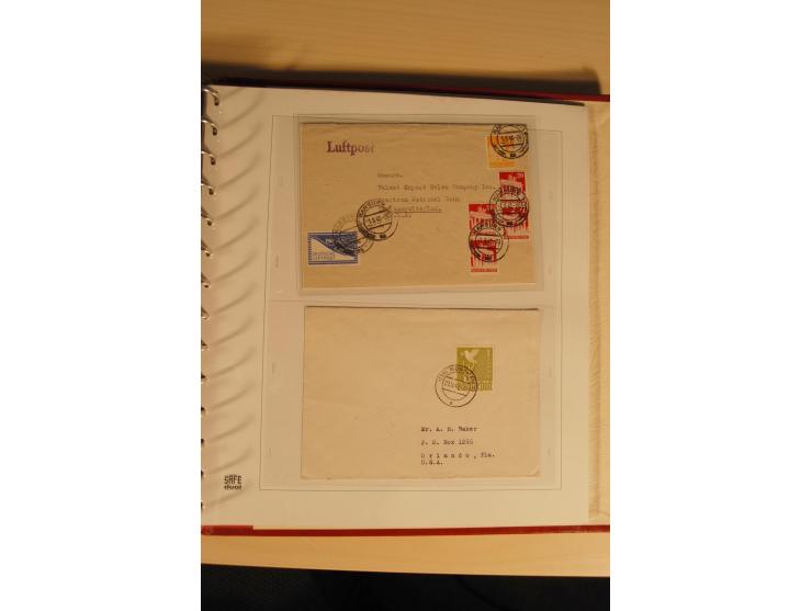 1948, große, auch international hochbewertete Ausstellungssammlung in 4 Bänden und Ergänzungsbänden mit insgesamt ca. 160 Bri