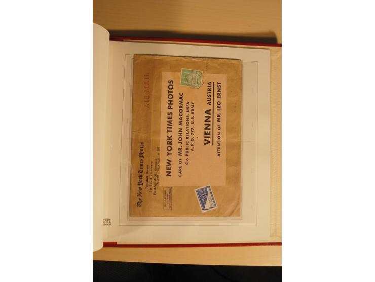 1948, große, auch international hochbewertete Ausstellungssammlung in 4 Bänden und Ergänzungsbänden mit insgesamt ca. 160 Bri
