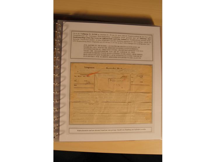 1948, große, auch international hochbewertete Ausstellungssammlung in 4 Bänden und Ergänzungsbänden mit insgesamt ca. 160 Bri