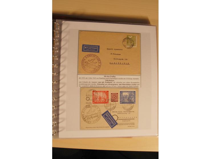 1948, große, auch international hochbewertete Ausstellungssammlung in 4 Bänden und Ergänzungsbänden mit insgesamt ca. 160 Bri