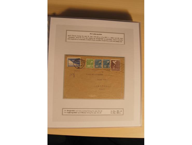 1948, große, auch international hochbewertete Ausstellungssammlung in 4 Bänden und Ergänzungsbänden mit insgesamt ca. 160 Bri
