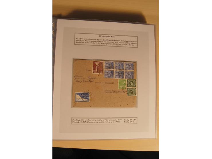 1948, große, auch international hochbewertete Ausstellungssammlung in 4 Bänden und Ergänzungsbänden mit insgesamt ca. 160 Bri