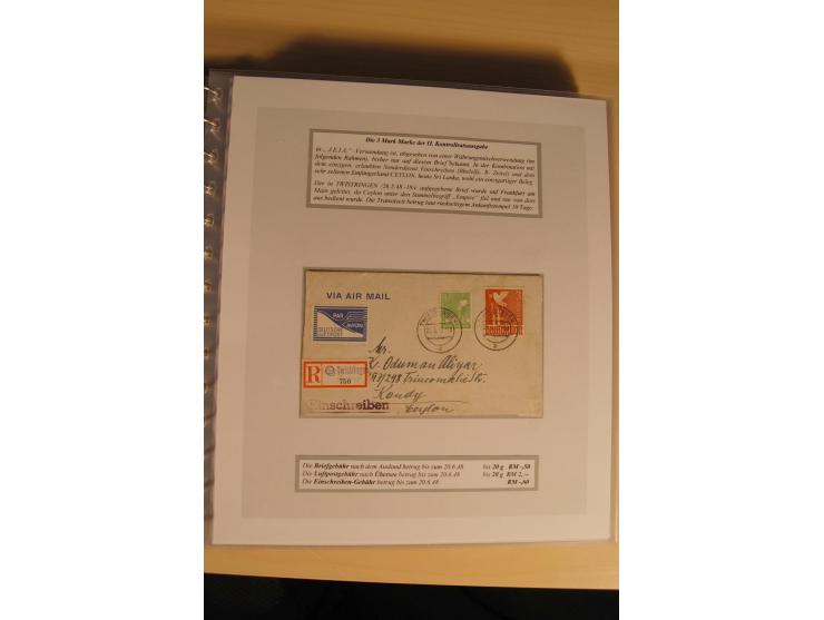 1948, große, auch international hochbewertete Ausstellungssammlung in 4 Bänden und Ergänzungsbänden mit insgesamt ca. 160 Bri