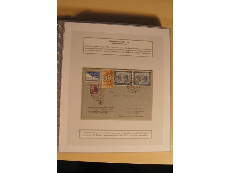 1948, große, auch international hochbewertete Ausstellungssammlung in 4 Bänden und Ergänzungsbänden mit insgesamt ca. 160 Bri