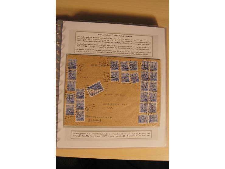 1948, große, auch international hochbewertete Ausstellungssammlung in 4 Bänden und Ergänzungsbänden mit insgesamt ca. 160 Bri