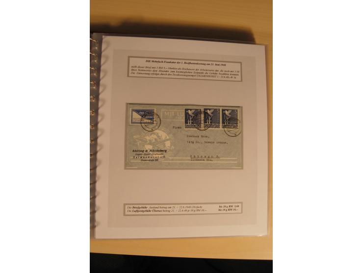 1948, große, auch international hochbewertete Ausstellungssammlung in 4 Bänden und Ergänzungsbänden mit insgesamt ca. 160 Bri
