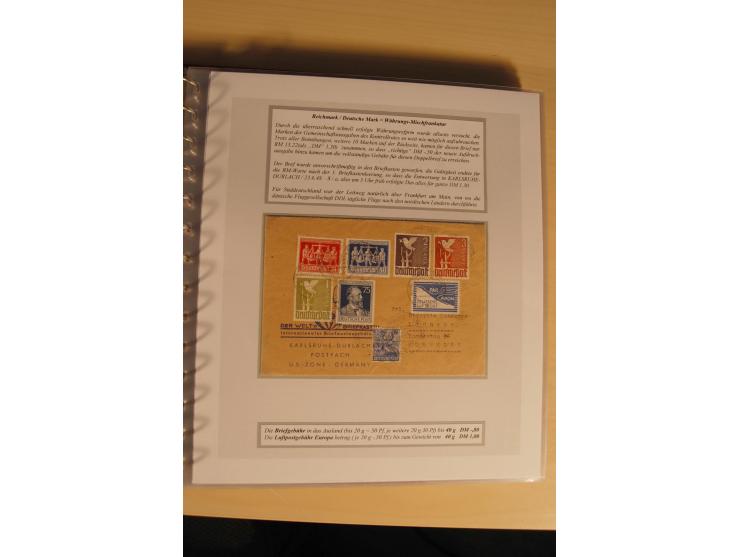 1948, große, auch international hochbewertete Ausstellungssammlung in 4 Bänden und Ergänzungsbänden mit insgesamt ca. 160 Bri