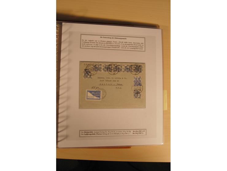 1948, große, auch international hochbewertete Ausstellungssammlung in 4 Bänden und Ergänzungsbänden mit insgesamt ca. 160 Bri