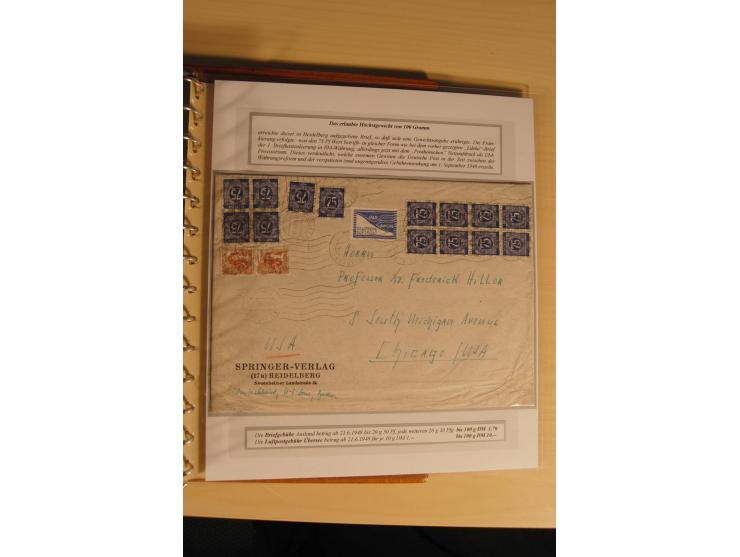 1948, große, auch international hochbewertete Ausstellungssammlung in 4 Bänden und Ergänzungsbänden mit insgesamt ca. 160 Bri