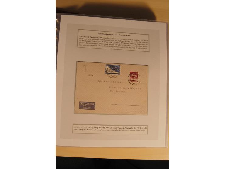 1948, große, auch international hochbewertete Ausstellungssammlung in 4 Bänden und Ergänzungsbänden mit insgesamt ca. 160 Bri