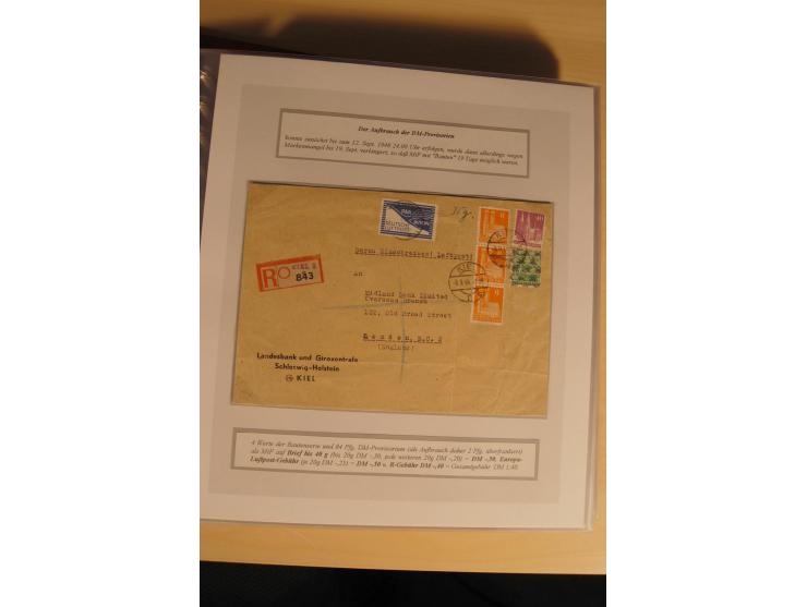 1948, große, auch international hochbewertete Ausstellungssammlung in 4 Bänden und Ergänzungsbänden mit insgesamt ca. 160 Bri