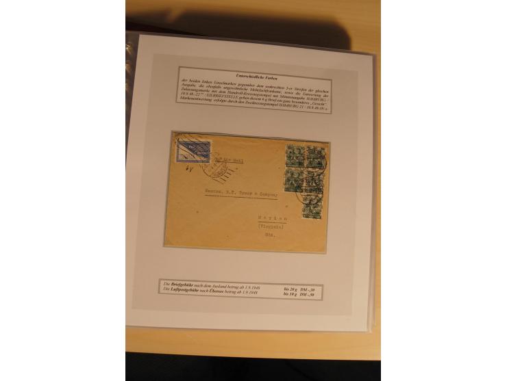 1948, große, auch international hochbewertete Ausstellungssammlung in 4 Bänden und Ergänzungsbänden mit insgesamt ca. 160 Bri