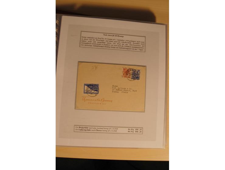 1948, große, auch international hochbewertete Ausstellungssammlung in 4 Bänden und Ergänzungsbänden mit insgesamt ca. 160 Bri