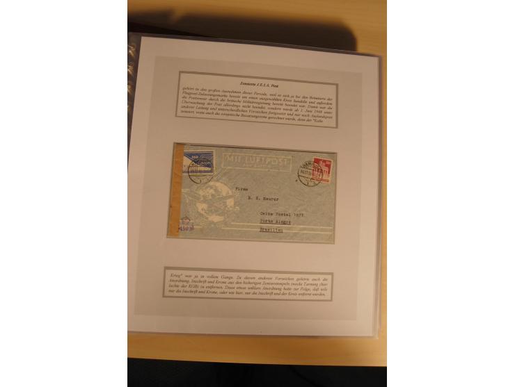 1948, große, auch international hochbewertete Ausstellungssammlung in 4 Bänden und Ergänzungsbänden mit insgesamt ca. 160 Bri