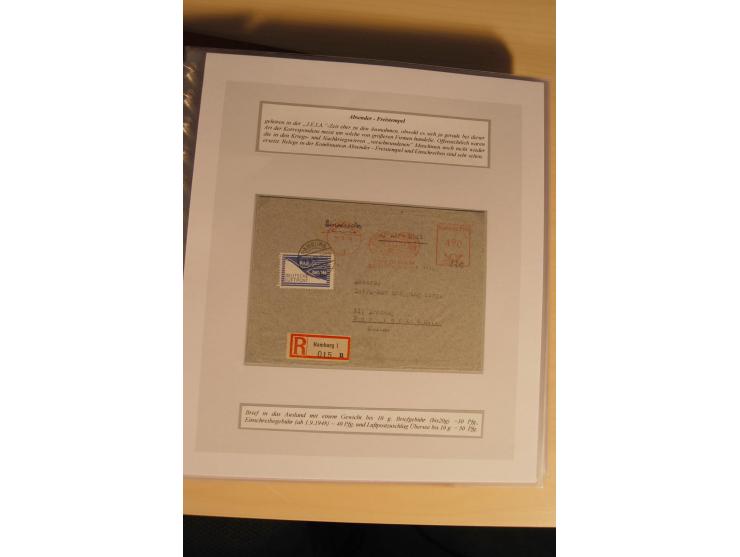 1948, große, auch international hochbewertete Ausstellungssammlung in 4 Bänden und Ergänzungsbänden mit insgesamt ca. 160 Bri