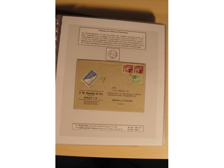 1948, große, auch international hochbewertete Ausstellungssammlung in 4 Bänden und Ergänzungsbänden mit insgesamt ca. 160 Bri