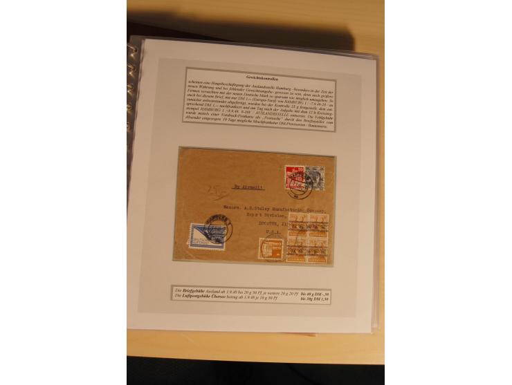 1948, große, auch international hochbewertete Ausstellungssammlung in 4 Bänden und Ergänzungsbänden mit insgesamt ca. 160 Bri