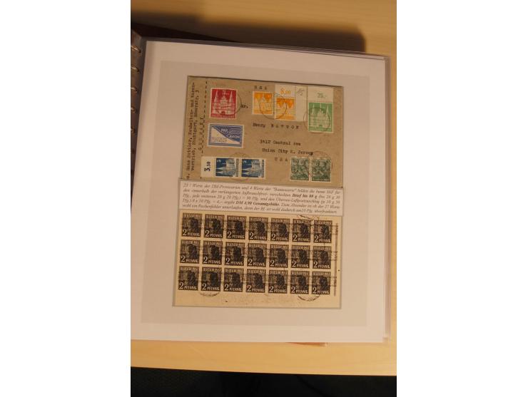 1948, große, auch international hochbewertete Ausstellungssammlung in 4 Bänden und Ergänzungsbänden mit insgesamt ca. 160 Bri