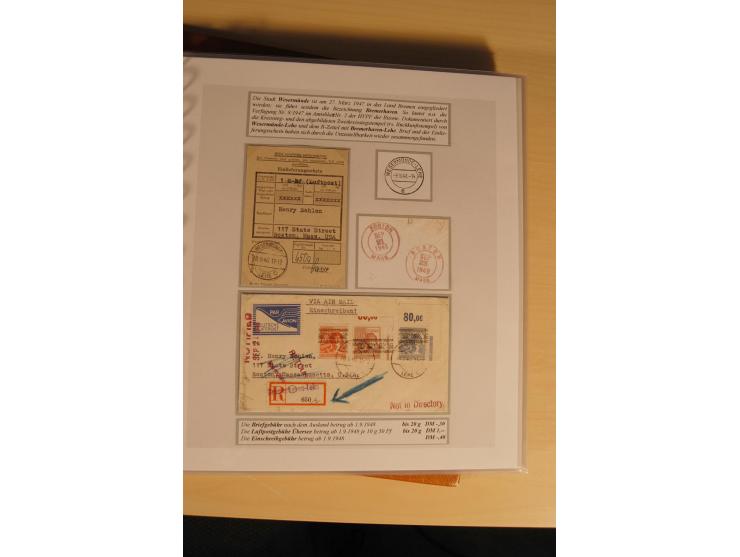 1948, große, auch international hochbewertete Ausstellungssammlung in 4 Bänden und Ergänzungsbänden mit insgesamt ca. 160 Bri