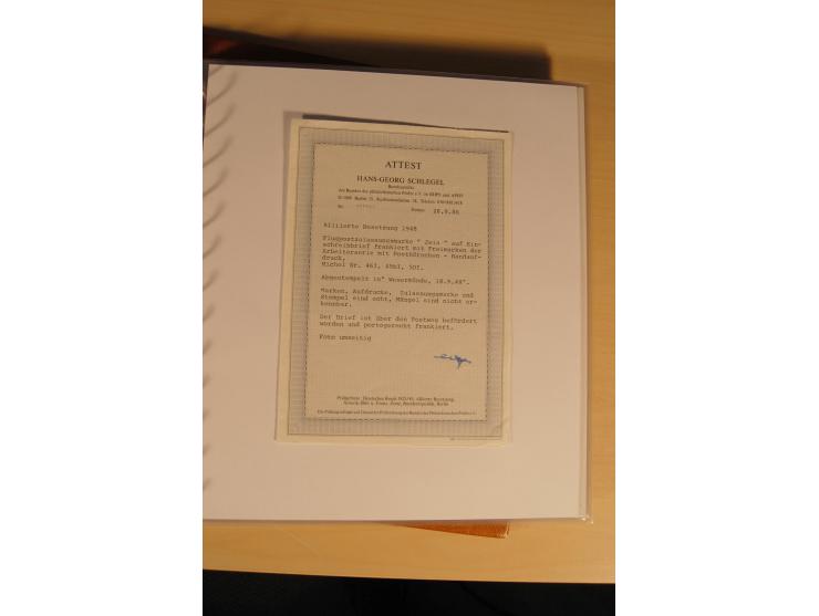 1948, große, auch international hochbewertete Ausstellungssammlung in 4 Bänden und Ergänzungsbänden mit insgesamt ca. 160 Bri