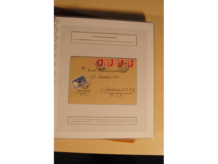 1948, große, auch international hochbewertete Ausstellungssammlung in 4 Bänden und Ergänzungsbänden mit insgesamt ca. 160 Bri