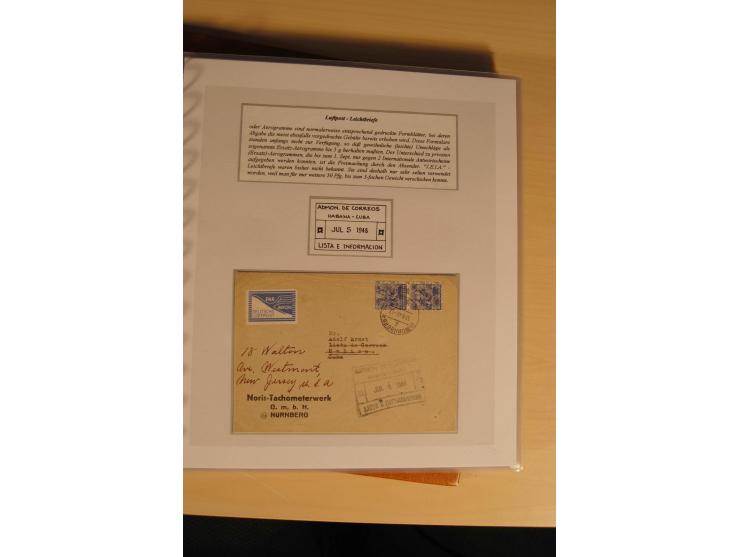 1948, große, auch international hochbewertete Ausstellungssammlung in 4 Bänden und Ergänzungsbänden mit insgesamt ca. 160 Bri