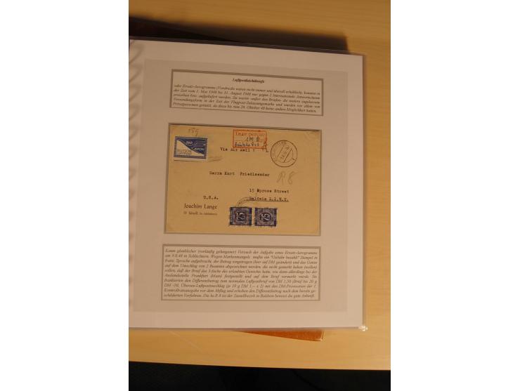 1948, große, auch international hochbewertete Ausstellungssammlung in 4 Bänden und Ergänzungsbänden mit insgesamt ca. 160 Bri