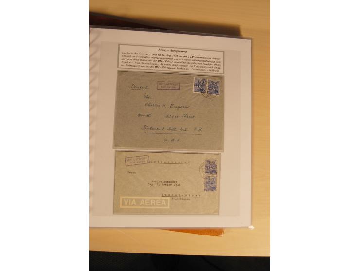 1948, große, auch international hochbewertete Ausstellungssammlung in 4 Bänden und Ergänzungsbänden mit insgesamt ca. 160 Bri