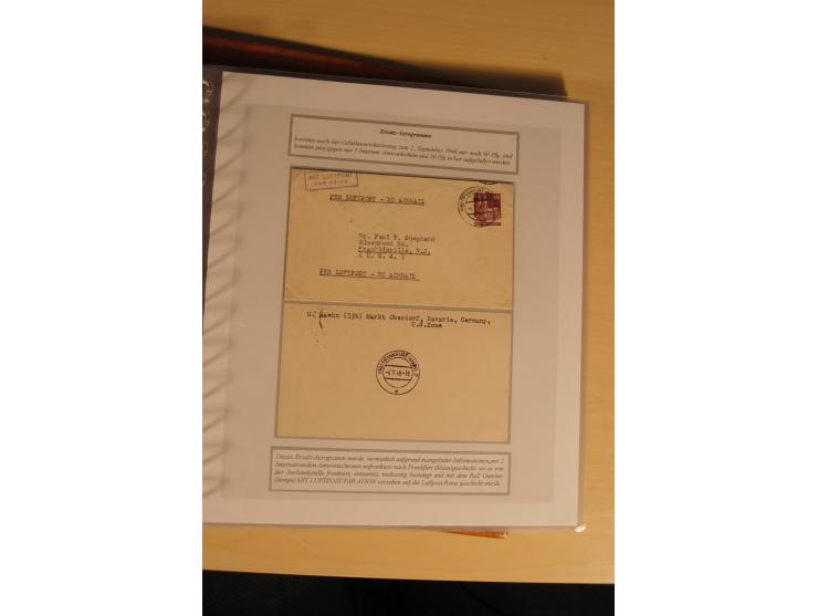 1948, große, auch international hochbewertete Ausstellungssammlung in 4 Bänden und Ergänzungsbänden mit insgesamt ca. 160 Bri