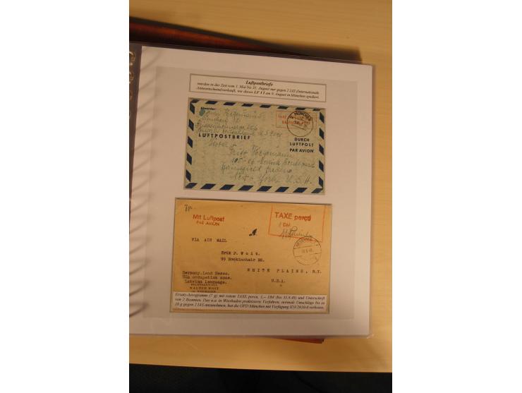1948, große, auch international hochbewertete Ausstellungssammlung in 4 Bänden und Ergänzungsbänden mit insgesamt ca. 160 Bri