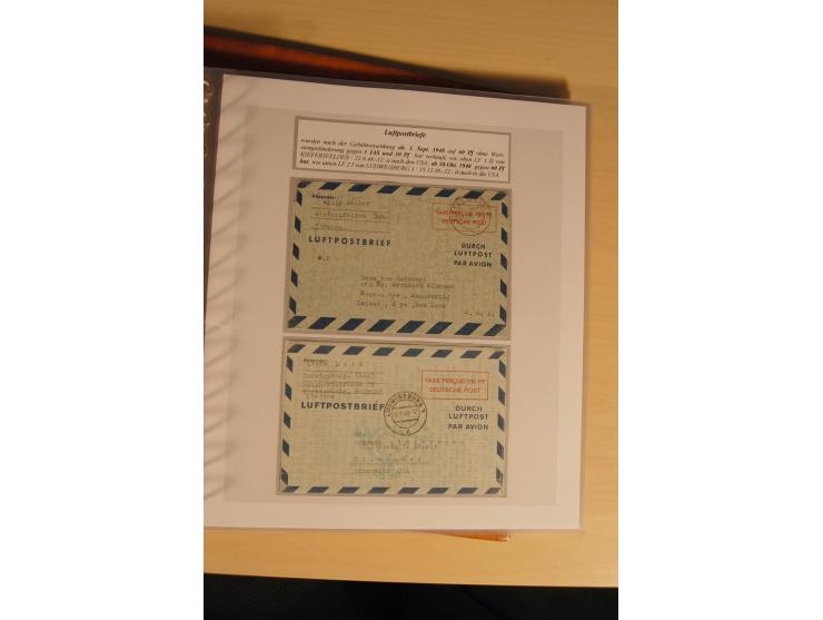1948, große, auch international hochbewertete Ausstellungssammlung in 4 Bänden und Ergänzungsbänden mit insgesamt ca. 160 Bri