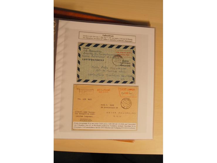 1948, große, auch international hochbewertete Ausstellungssammlung in 4 Bänden und Ergänzungsbänden mit insgesamt ca. 160 Bri