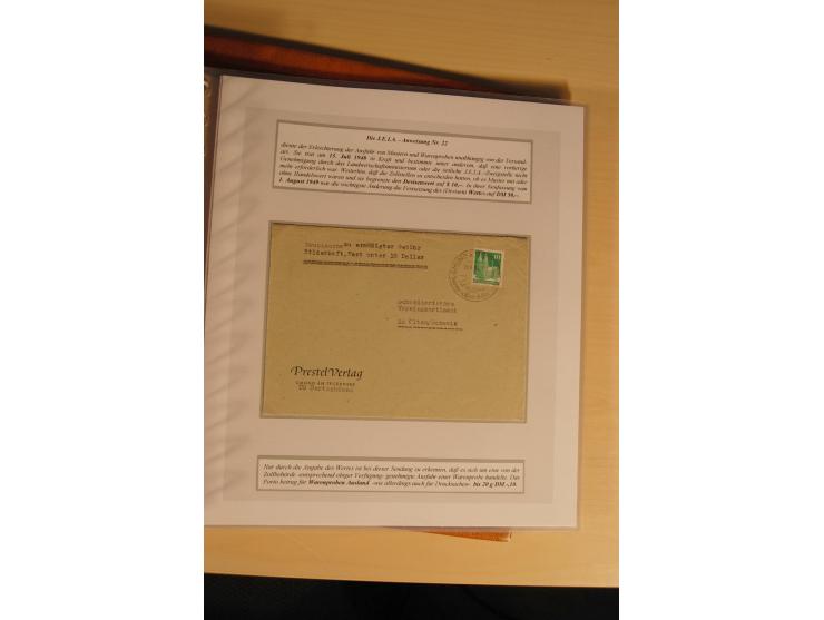 1948, große, auch international hochbewertete Ausstellungssammlung in 4 Bänden und Ergänzungsbänden mit insgesamt ca. 160 Bri