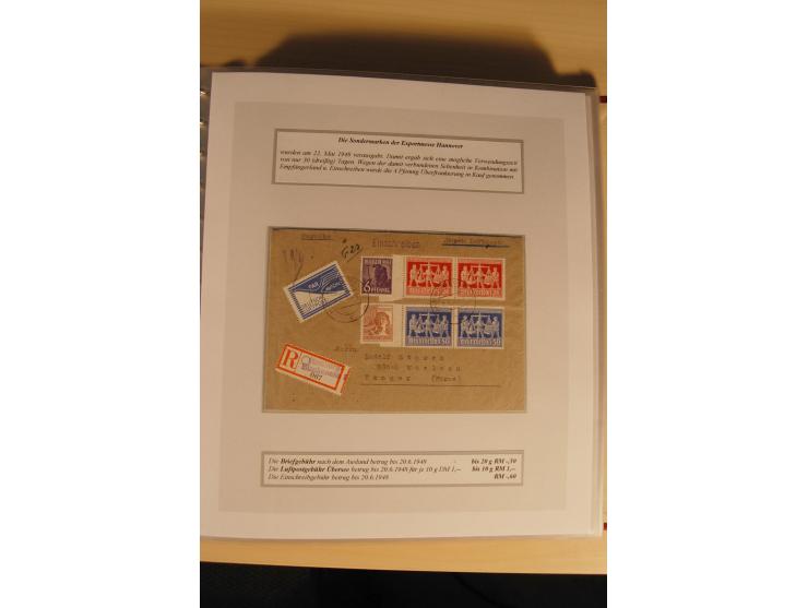 1948, große, auch international hochbewertete Ausstellungssammlung in 4 Bänden und Ergänzungsbänden mit insgesamt ca. 160 Bri