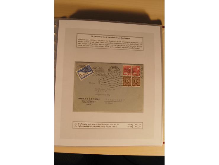 1948, große, auch international hochbewertete Ausstellungssammlung in 4 Bänden und Ergänzungsbänden mit insgesamt ca. 160 Bri