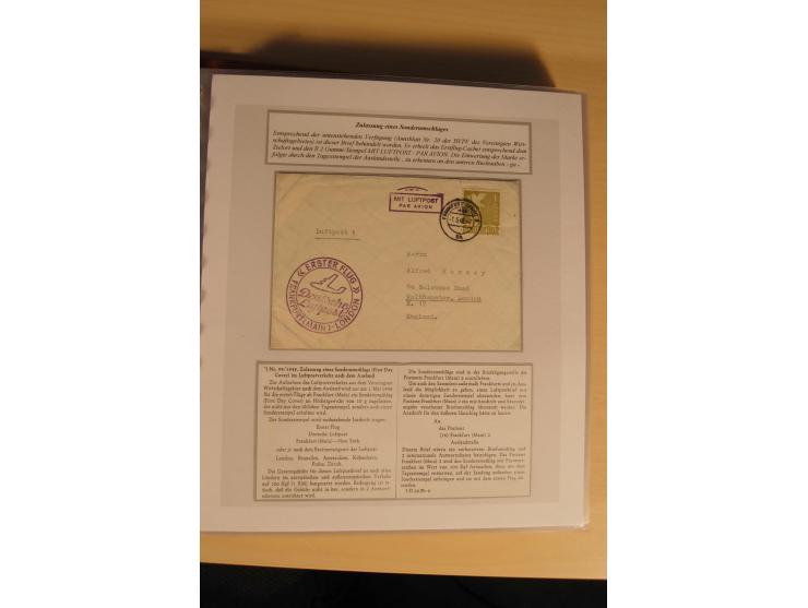 1948, große, auch international hochbewertete Ausstellungssammlung in 4 Bänden und Ergänzungsbänden mit insgesamt ca. 160 Bri