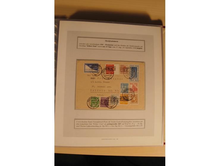 1948, große, auch international hochbewertete Ausstellungssammlung in 4 Bänden und Ergänzungsbänden mit insgesamt ca. 160 Bri