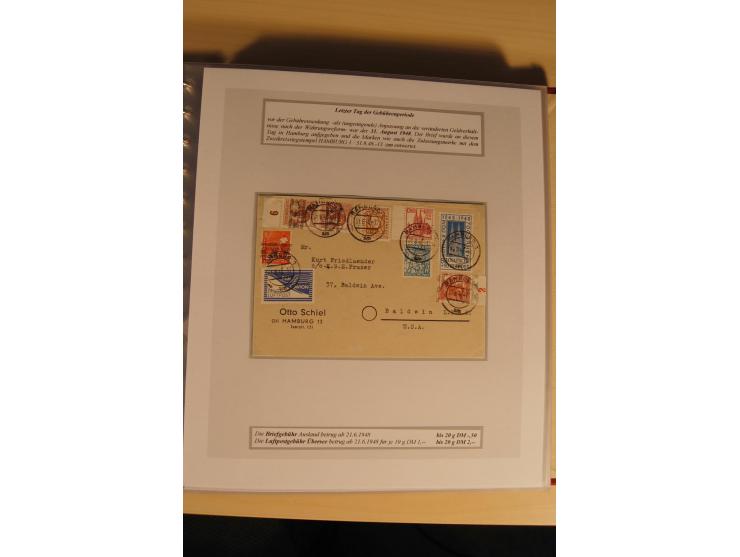 1948, große, auch international hochbewertete Ausstellungssammlung in 4 Bänden und Ergänzungsbänden mit insgesamt ca. 160 Bri