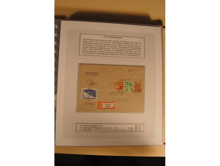 1948, große, auch international hochbewertete Ausstellungssammlung in 4 Bänden und Ergänzungsbänden mit insgesamt ca. 160 Bri