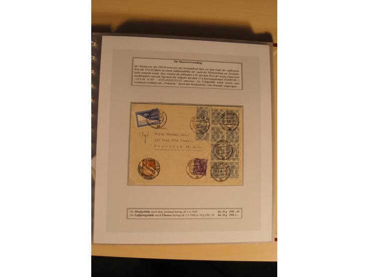 1948, große, auch international hochbewertete Ausstellungssammlung in 4 Bänden und Ergänzungsbänden mit insgesamt ca. 160 Bri