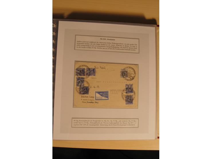 1948, große, auch international hochbewertete Ausstellungssammlung in 4 Bänden und Ergänzungsbänden mit insgesamt ca. 160 Bri